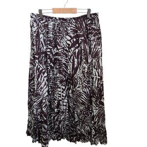 Coldwater Creek Boho‎ Skirt Womens Size M Maxi Flowy Lined Modest Festival Gypsy